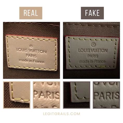 louis vuitton purses real vs fake|false Louis Vuitton labels.